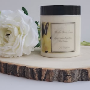 Whipped Vanilla Butter Cream Body Butter With Shimmer Moisturizing Body Butter Homemade Body Butter Vegan and Cruelty Free