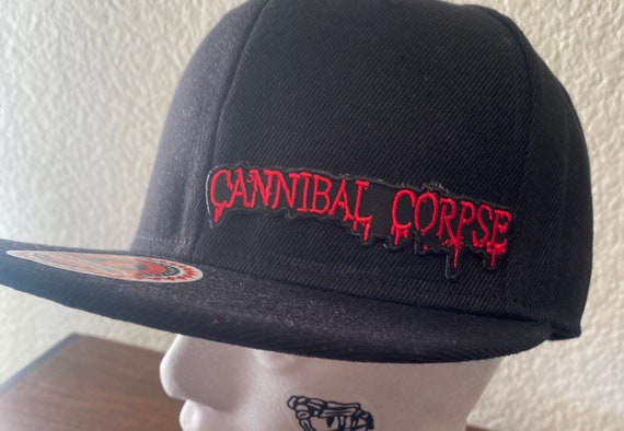 Cannibal Corpse Small Red Logo on Black 