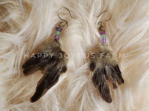 Bird wing best sale earrings