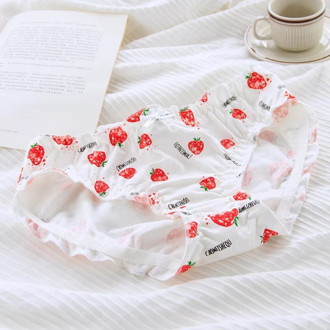 Cute Cartoon Fruit Underwear Women Pajama Pastel Sexy Panties Etsy