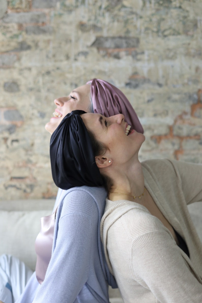 22momme Pure Silk Sleep Hair Wrap. 100 Silk Hair Turban. Silk