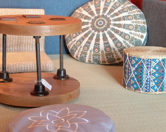 Zen Coffee Table | Reclaimed Cast Iron & Hardwood