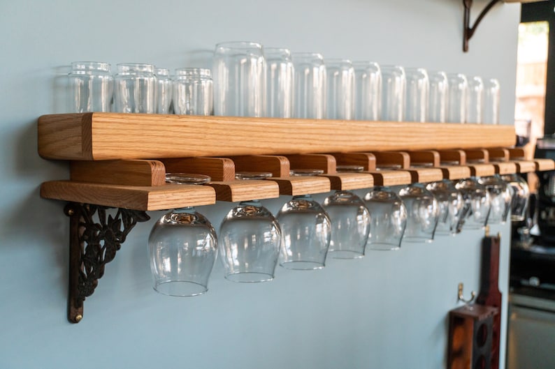 Beer Shelf  Bar Glasses Tulip Glasses  Wall mount  image 1