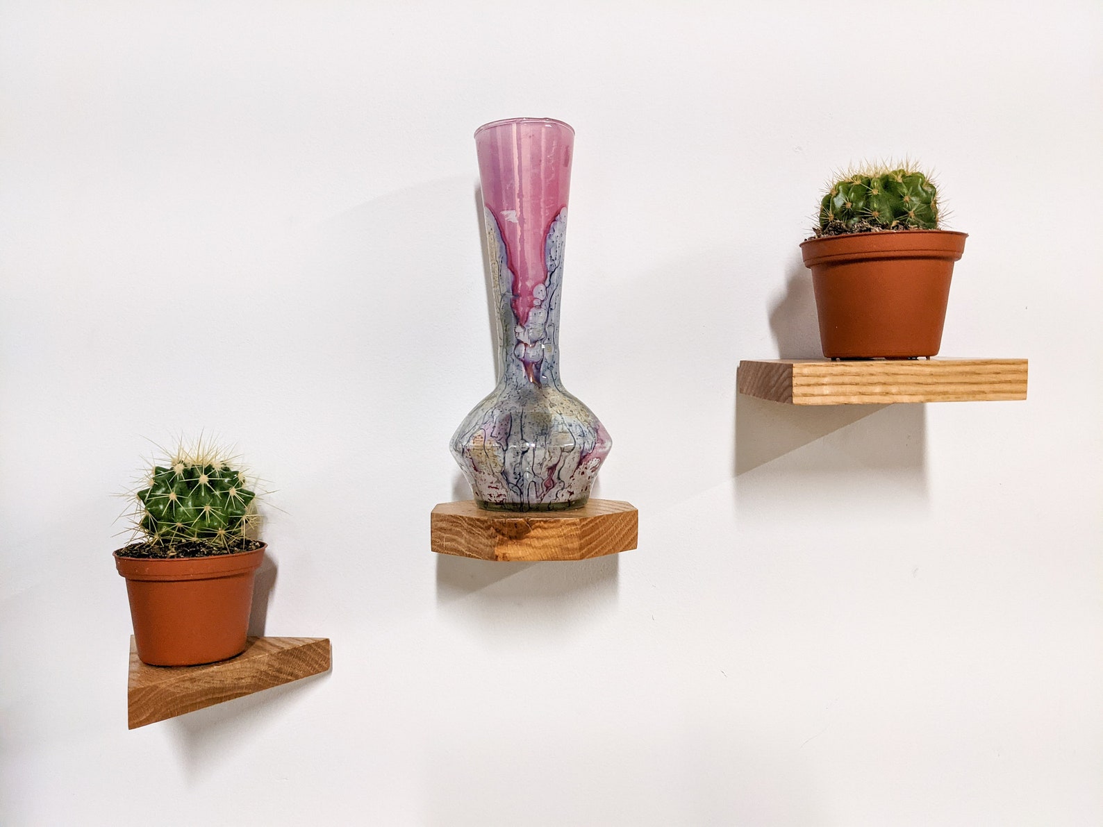 Small Floating Shelf Set Plants Keys Candles Wall Décor Etsy