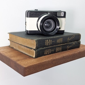 mahogany solid wood floating shelves