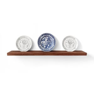 Plate Display Shelf in Mahogany
