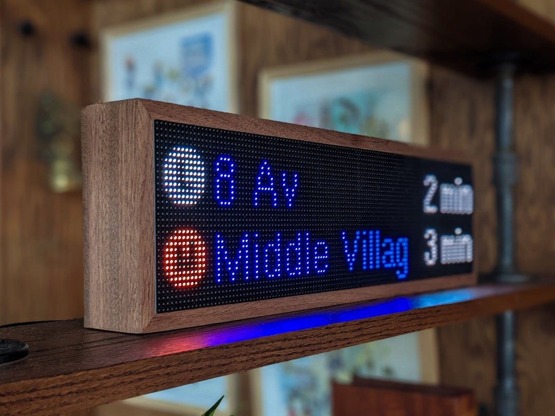 NYC Realtime Subway Clock - Etsy Finland