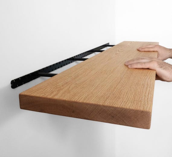 Long Oak Floating Shelves | 12" to 60" lengths