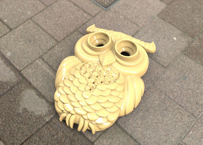 OWL 3d STL Model for CNC Router Relief Artcam Aspire Engraver Carving ...