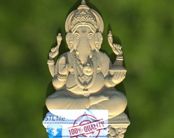 Hindu Ganesha" 3D STL Modell für CNC-Fräser Relief Artcam Aspire Engraver Schnitzmaschine ""Ganesha"""