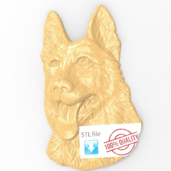 Hund 3d STL Modell für CNC Fräser Relief Artcam Aspire Engraver Schnitzmaschine "