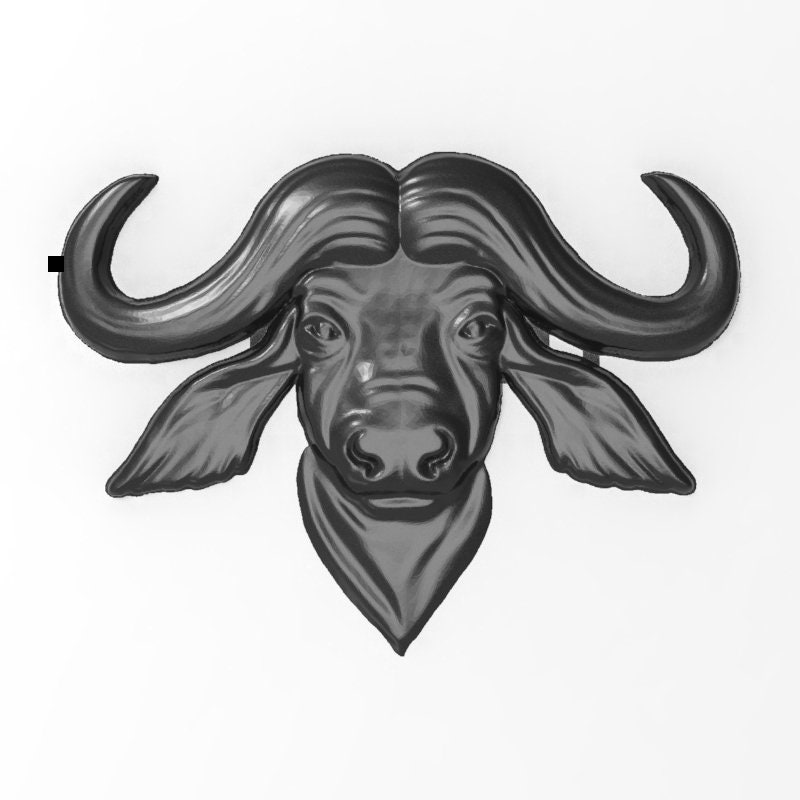 Buffalo 3d STL Model for CNC Router Relief Artcam Aspire Engraver ...