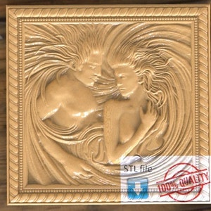 In love 3d STL Model for CNC Router Relief Artcam Aspire Engraver Carving Machine &quot;In love&quot;