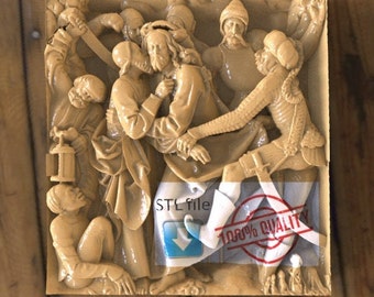 Kiss of Judas 3D STL Model, CNC Router Carving