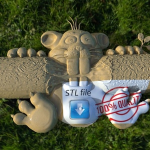 Beaver 3d STL Model for CNC Router Relief Artcam Aspire Engraver Carving Machine &quot;Beaver&quot;