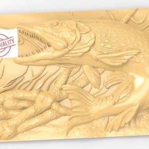 Hecht 3d STL Modell für CNC Fräser Relief Artcam Aspire Engraver Carving Machine
