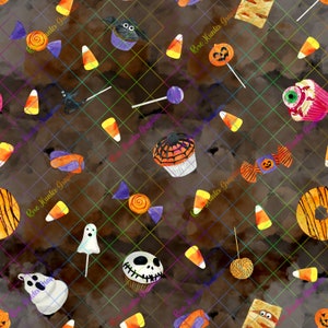 Scary Treats Seamless Pattern