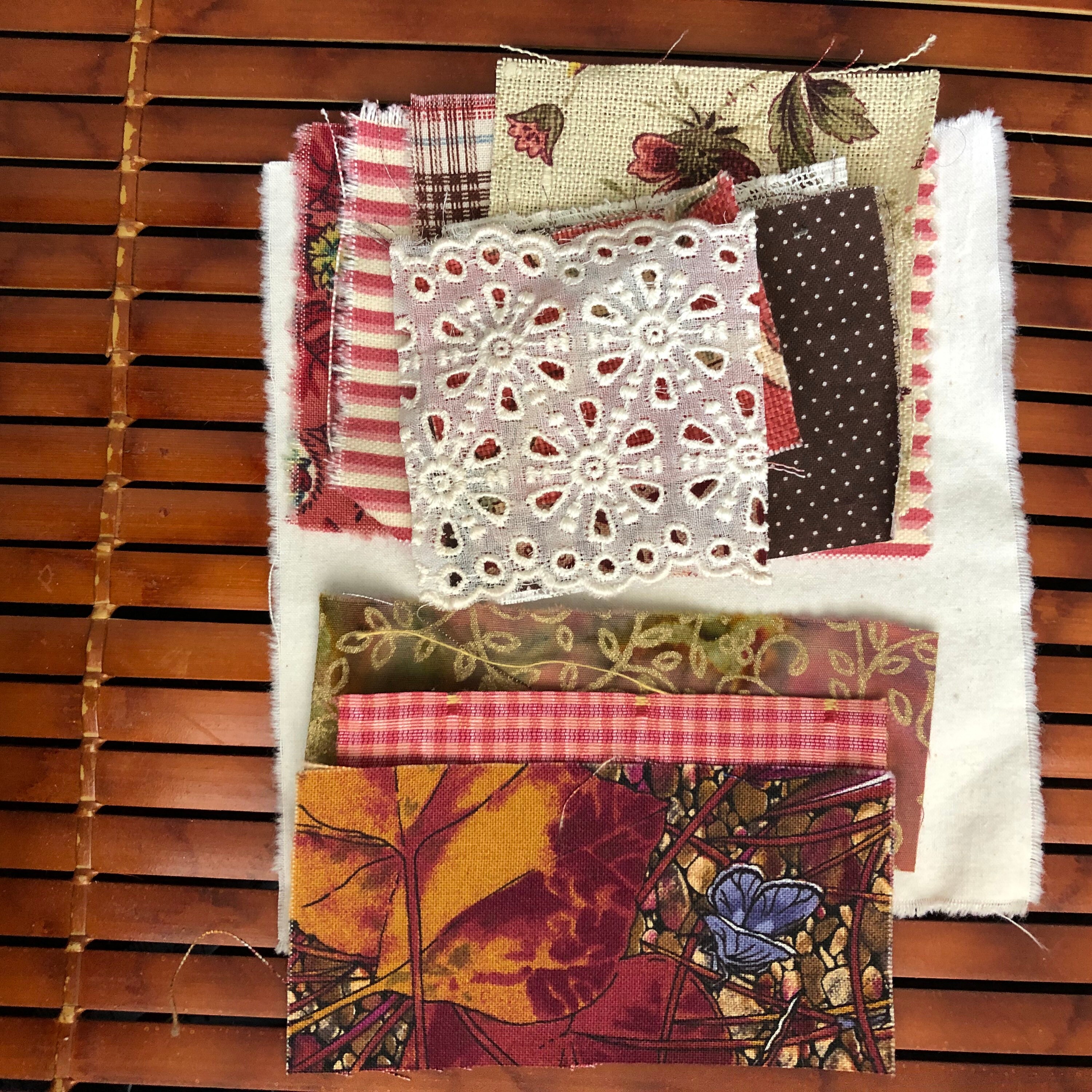 Vintage Fabric & Lace Inspiration Kit Patch Kit Slow Etsy