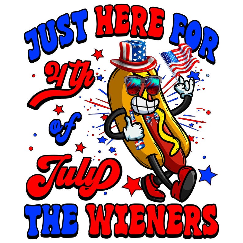 Divertido diseño PNG SVG de perrito caliente del 4 de julio: salchichas imagen 3