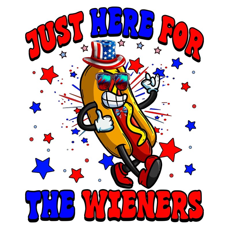 Divertido diseño PNG SVG de perrito caliente del 4 de julio: salchichas imagen 4