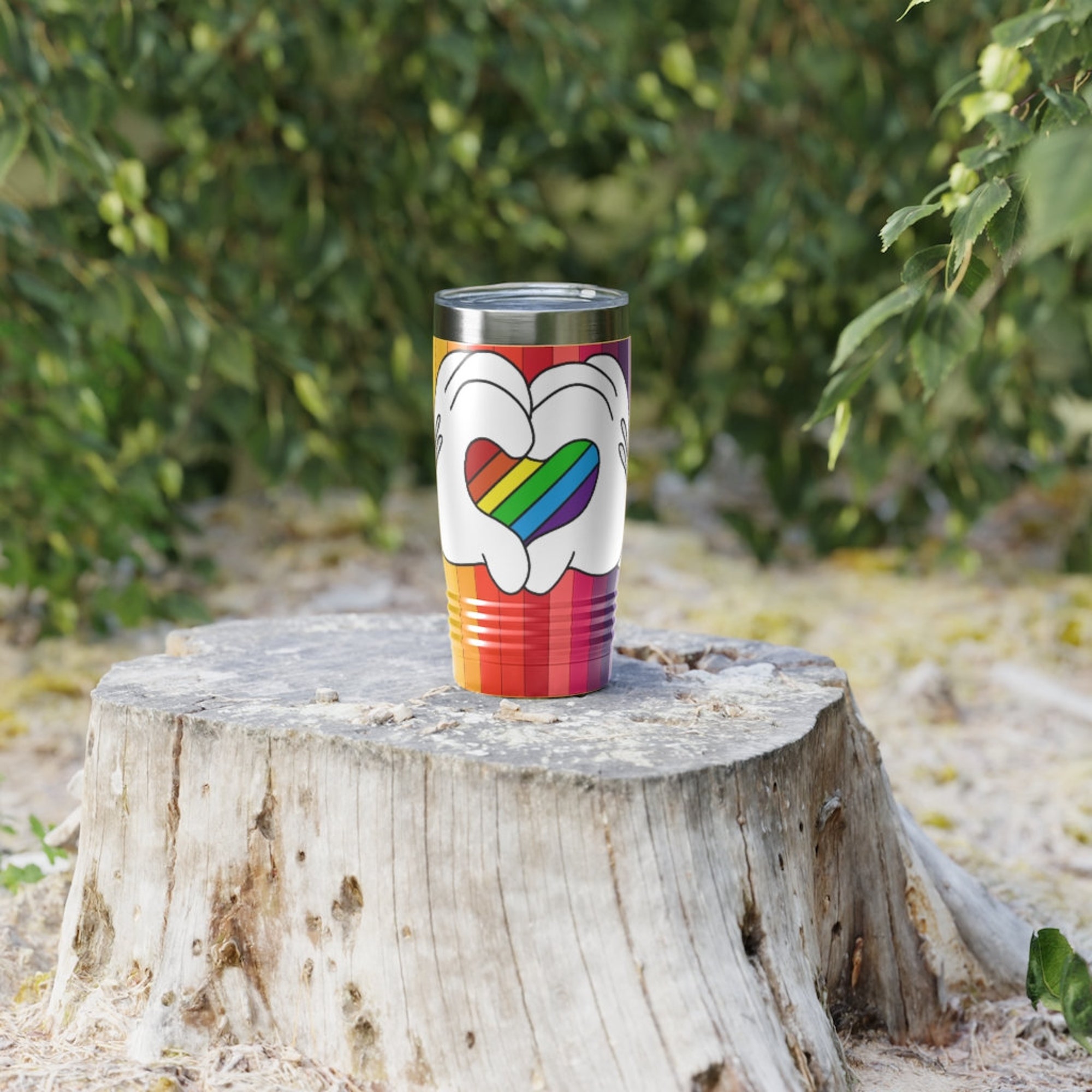 Discover Pride Disney Hands Ringneck Tumbler