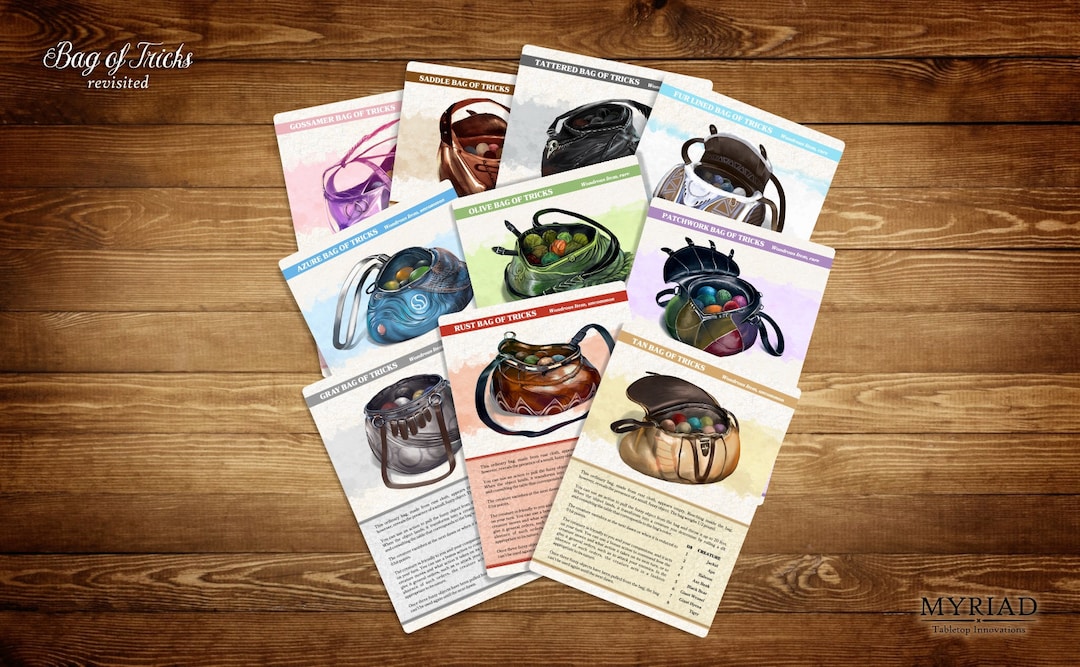 Reference Cards for Bag of Tricks revisited Etsy