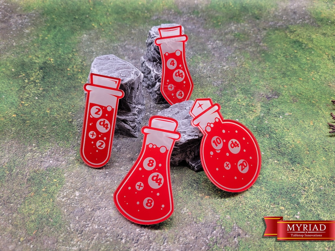 Hero-sized Healing Potion Tokens - Tabletop Player Aid - Etsy
