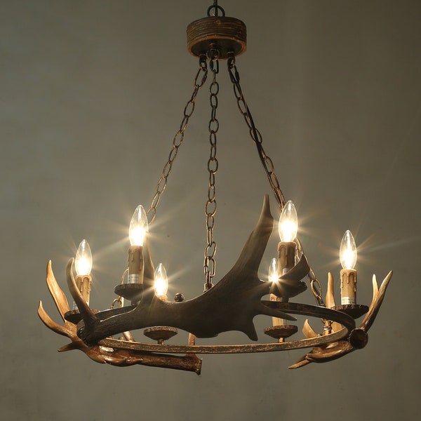 Antler Chandelier Etsy