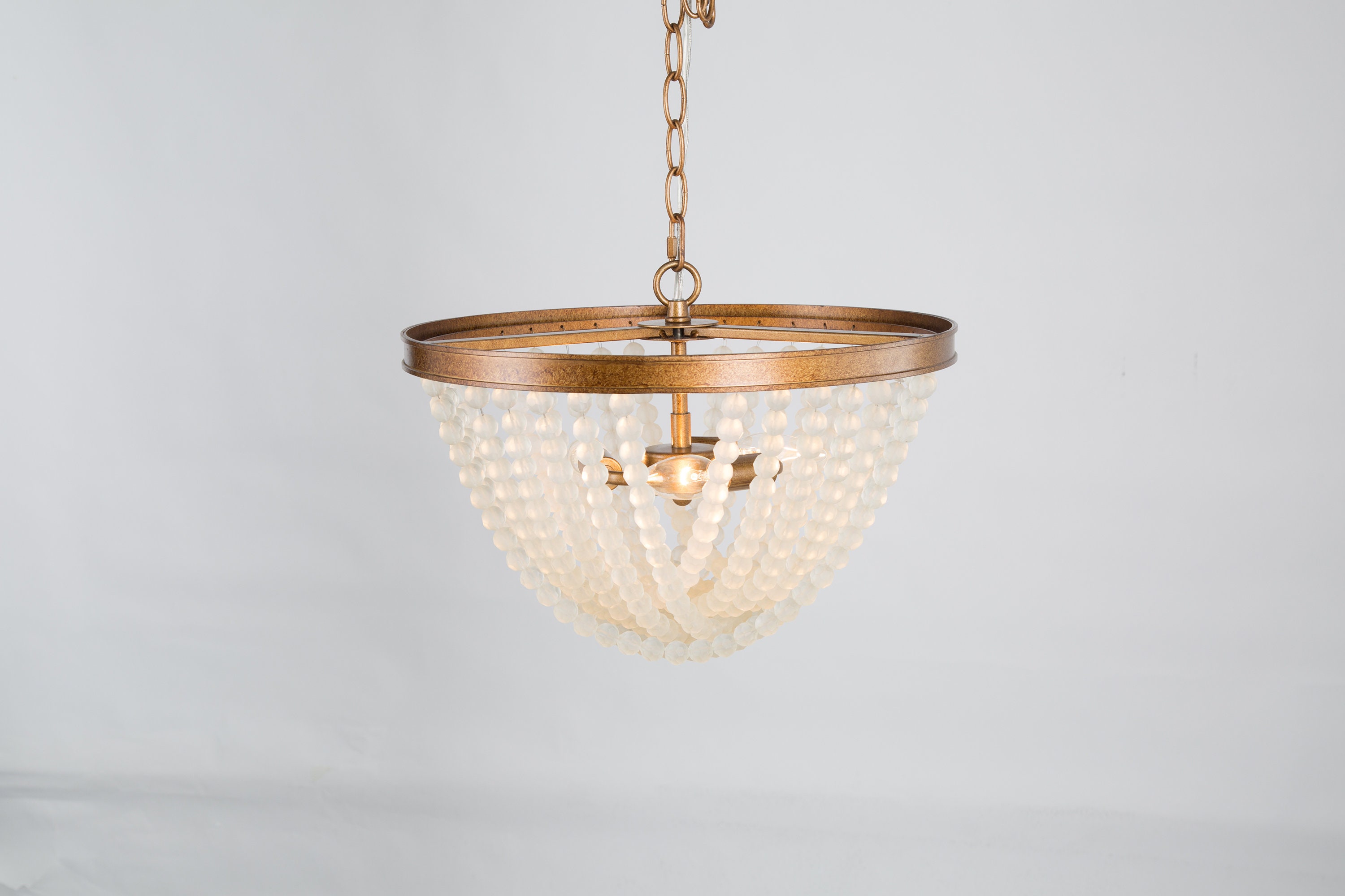 Bead Chandelier Bohemian Decor Chandelier Lighting Empire Etsy