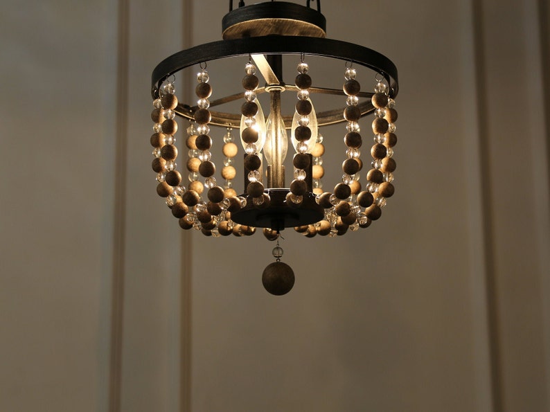 Bohemian Ceiling Light Boho Decor Flush Mount Ceiling Light Etsy