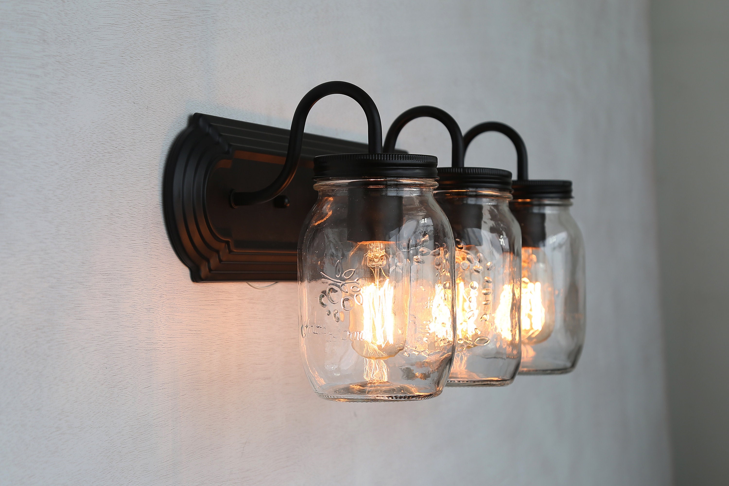 Mason Jar Lights Bathroom Vanity Light Mason Jar Mason Jar Etsy