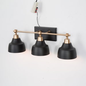 Iluminación de baño luz de tocador negro luces de tocador | Etsy