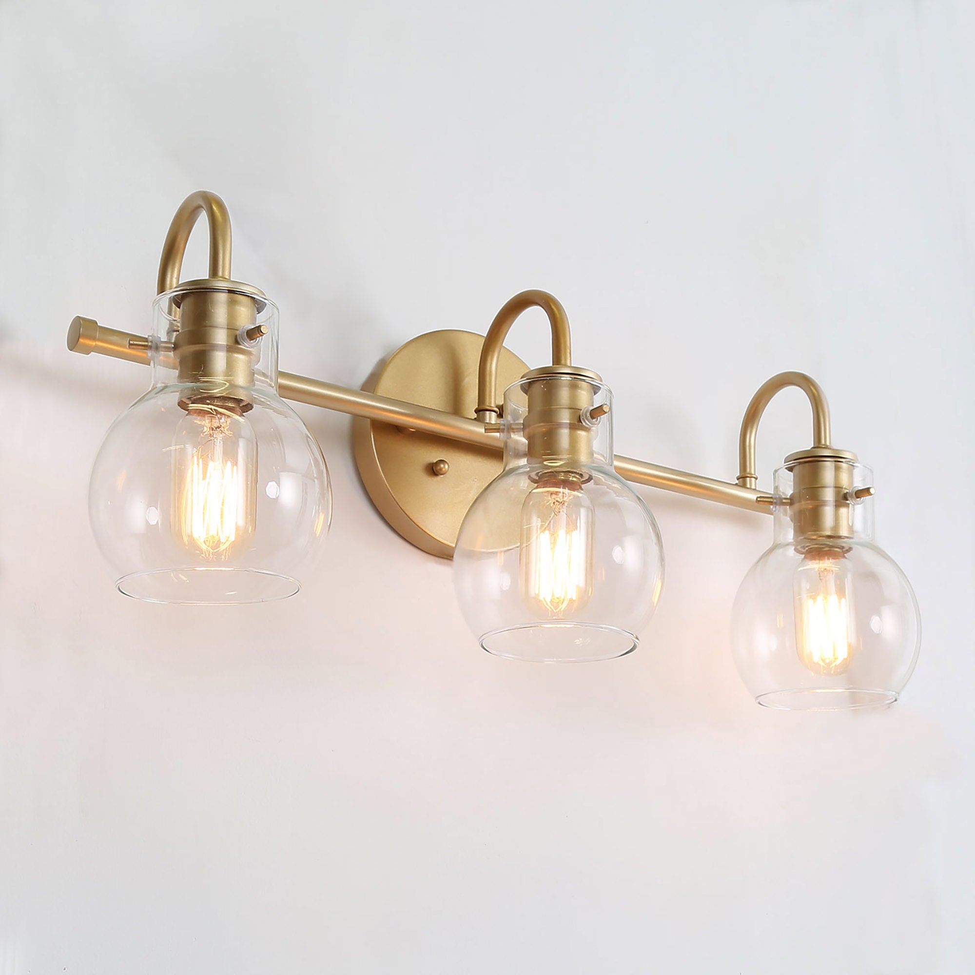 Brass Vanity Light Bathroom Lights Bathroom Wall Sconce | Etsy