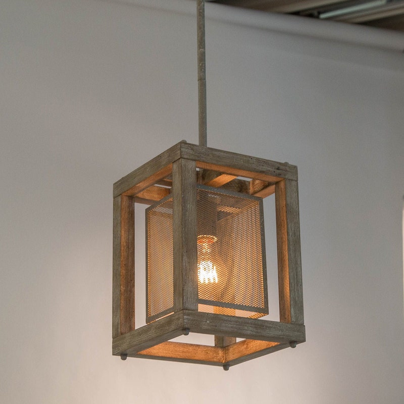 Farmhouse Lighting, Wood Lamp, Handmade 