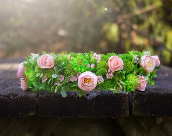 Hop into Spring Medium Dog Flower Crown - Easter / Spring Collection