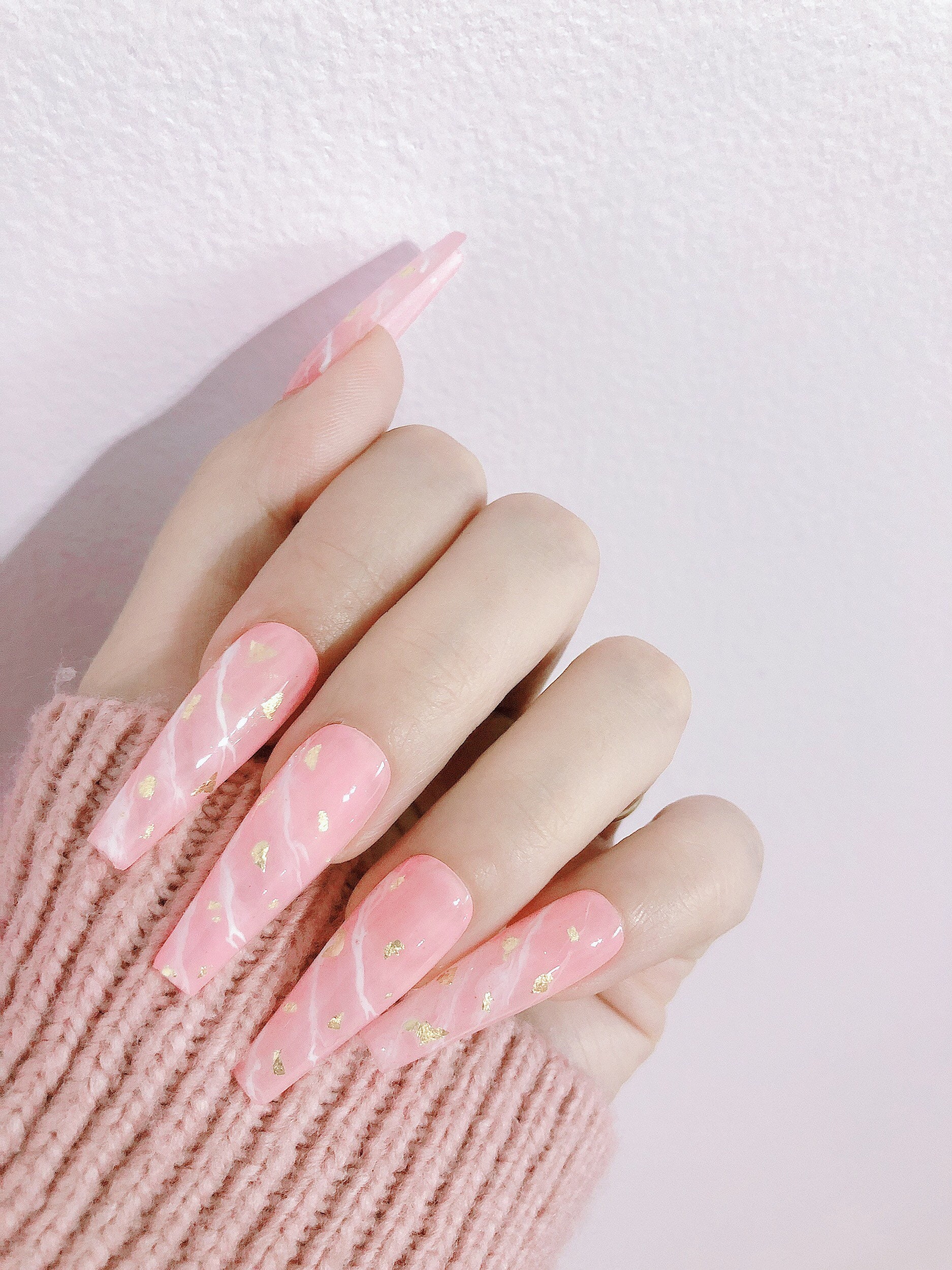 Gel pink nails sugar glitter | Blush pink nails, Dusty pink nails, Light  pink nails