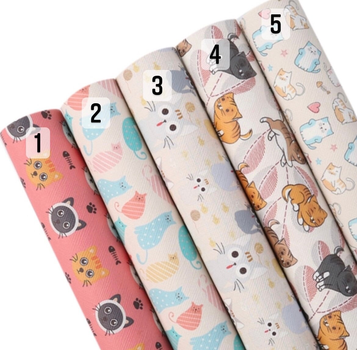 Cat Faux Leather Sheet Leather for Craft Animal Faux Etsy