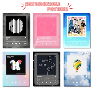 Customizable BTS Album Posters | K-Pop Wall Decor