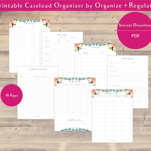OT Caseload Planner Printable, Occupational Therapy Printable Planner, OT Organizer, OT Planner, Caseload Tracker
