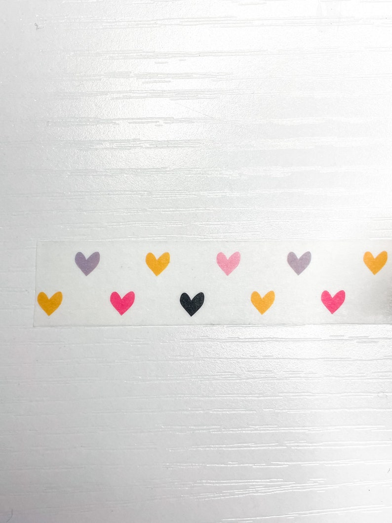 kawaii craft tape Pastel heart washi tape