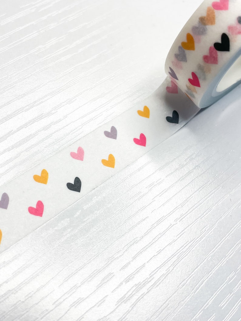 kawaii craft tape Pastel heart washi tape