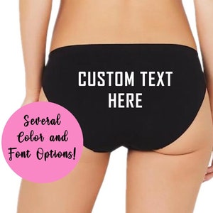 Custom Underwear for Women Personalized Text Briefs Nepal
