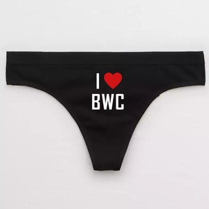 I Love BWC Thong / Cuck Husband Cuckold Panties / Cuck Boyfriend Sissy