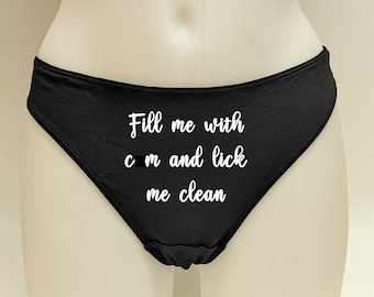 Lléname y lámeme para limpiar Tanga cornudo / Marido cornudo Bragas de esposa caliente / Cuckoldress Sissy Boy BBC / Esposa infiel Swingers / Femdom Fdom