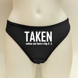 Genommen, Es sei denn, Sie haben einen Big Dick Cuckold String / Hot Wife Slut Panties / Swinger Cubic Slut Panty / Cuckold Swingers / Big Cock QOS großen Hahn