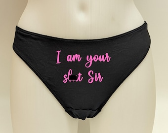 Soy su puta señor tanga / Bragas BDSM de puta / Maestro Esclavo Kink / Cornudo Mocoso Sumiso Dominante / Semen en mí Señor Sí Señor