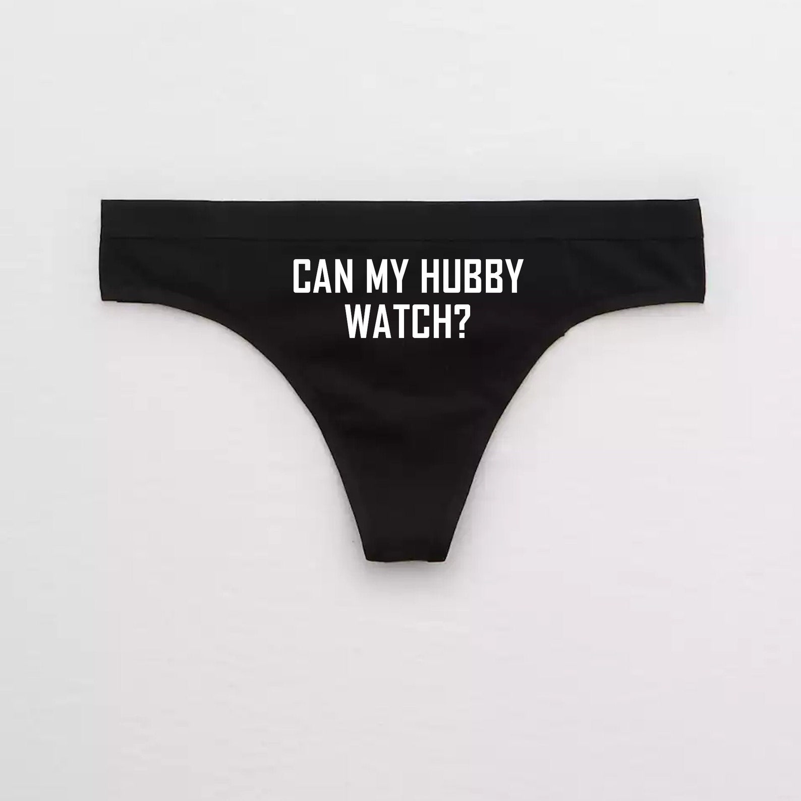 Can My Hubby Watch Cuckold Thong / Cuck Husband Hotwife - Etsy
