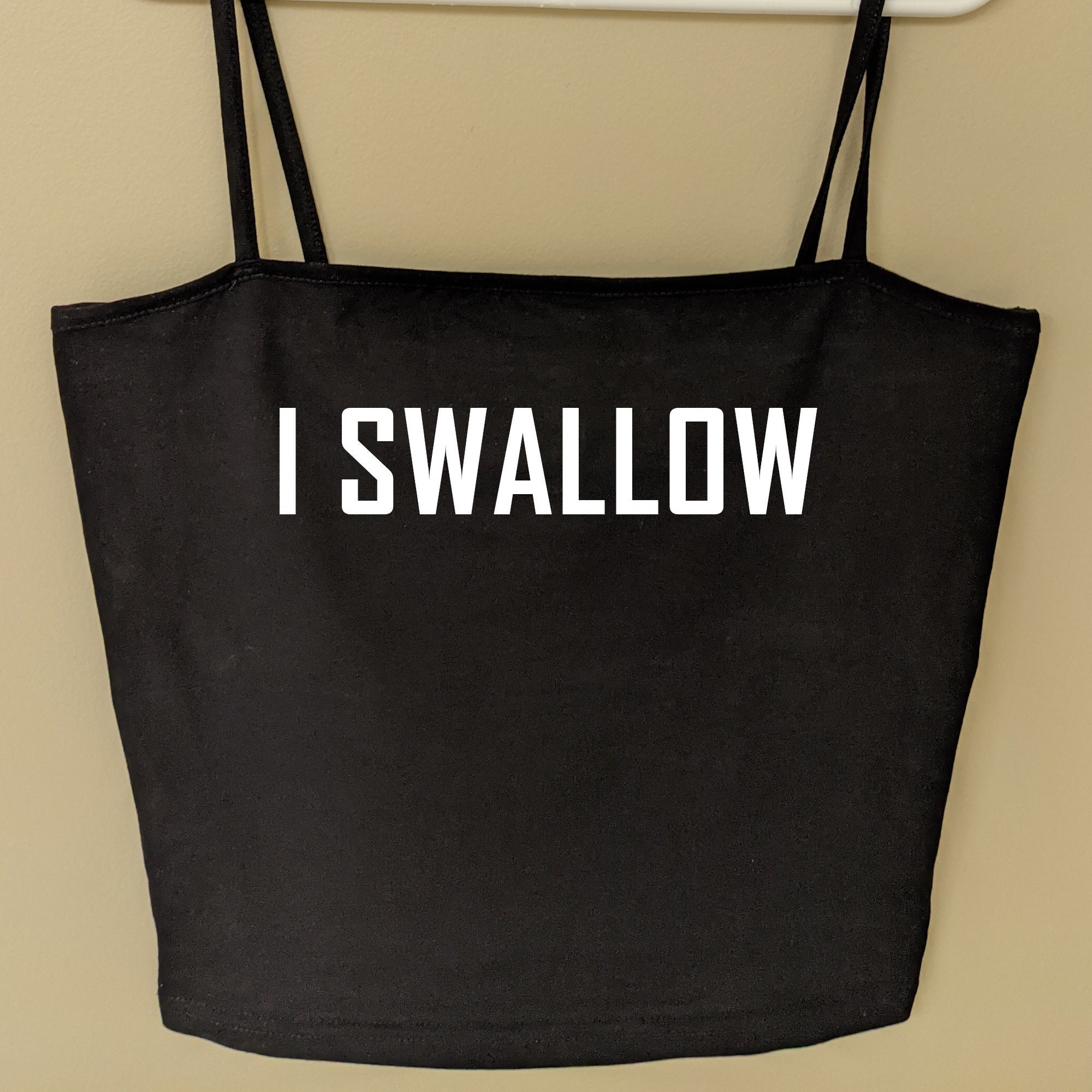 I Swallow Slut Crop Top / Blowjob Queen