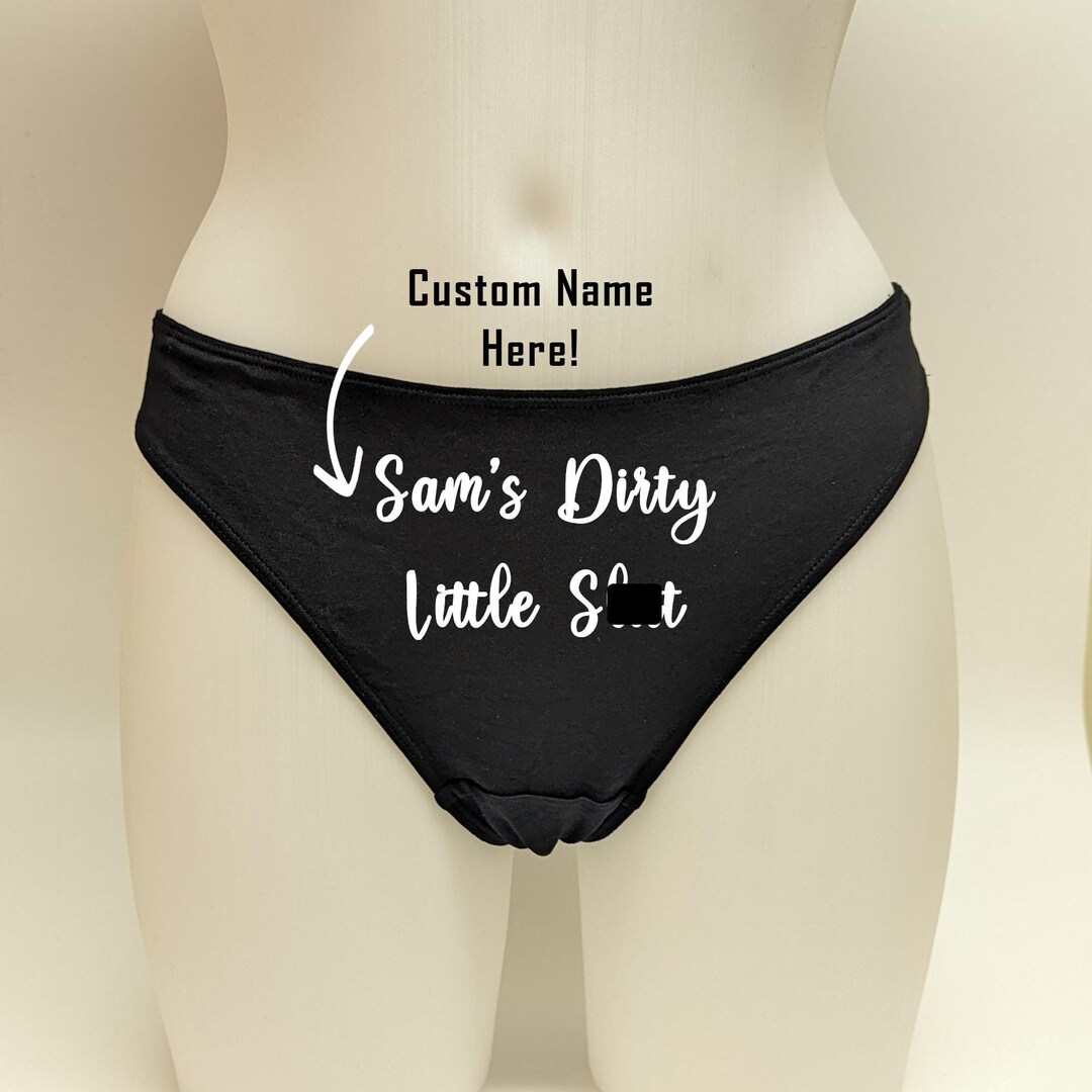 Cum Slut Thong With Custom Name For Women