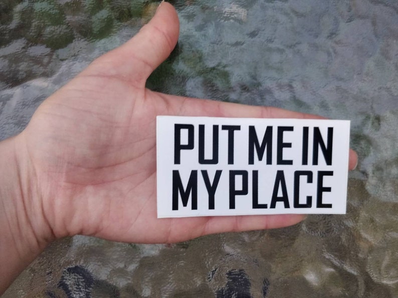Put Me In My Place BDSM Sticker Kinky Stickers Brat Submissive Etsy